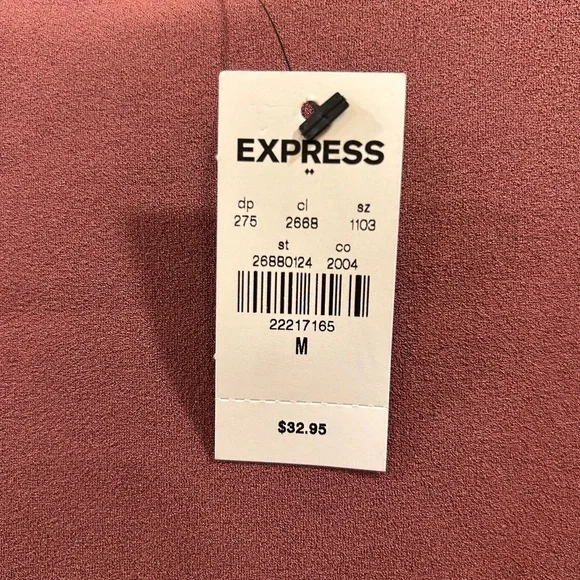 Express Pink Mauve Square Neck Bodysuit Size M - Picture 2 of 3